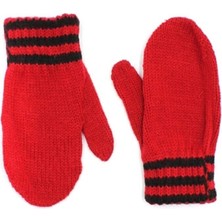 Eleven Markets Kırmızı Kışlık Kız Çocuk Bebe Eldiveni