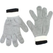 Eleven Markets Gri Eldiven Erkek Çocuk Kışlık Eldiven 8-12 Yaş