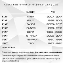 Alpha Auto Part Fiat 500, Ducato, Linea, Punto, Tipo Için 3'lü Su Fıskiye Valfi