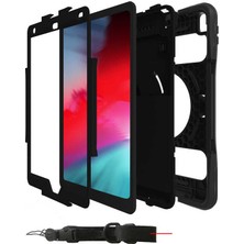 MobaxAksesuar Apple iPad 9. Nesil 10.2 Kılıf Airtag Bölmeli Defender Case A2602 A2603 A2604 A2605