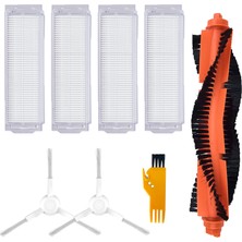 Mija Xiaomi Mop Pro (STYTJ02YM) Uyumlu 8 Parça Yedek Beyaz Filtre Fırça Seti