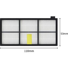 FilterHauz I-Robot Roomba 976 Uyumlu 4 Parça Yedek Filtre Fırça Seti
