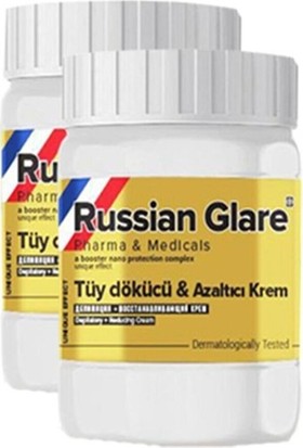 Russian Glare Olegovich Medicine Russıan Glare Tüy Dökücü Azaltıcı Merhem 50 ml 1 Ad +Rus Merhemi Genital Bölge Kremi 50 ml 1 Ad
