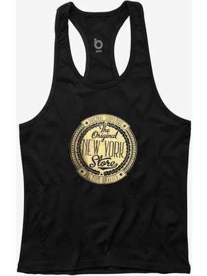 Bluu Nygold Fitness Gym Tank Top Sporcu Atleti