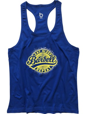 Bluu Barbell  Fitness Gym Tank Top Sporcu Atleti