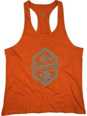Bluu Champion  Fitness Gym Tank Top Sporcu Atleti