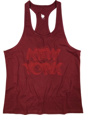 Bluu Newyorkstr  Fitness Gym Tank Top Sporcu Atleti