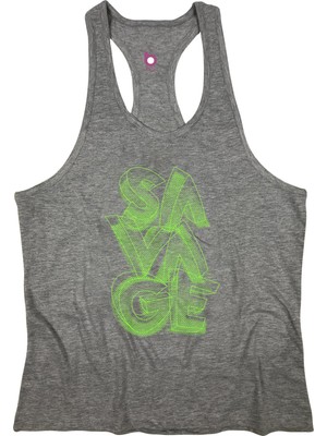 Bluu Savage  Fitness Gym Tank Top Sporcu Atleti