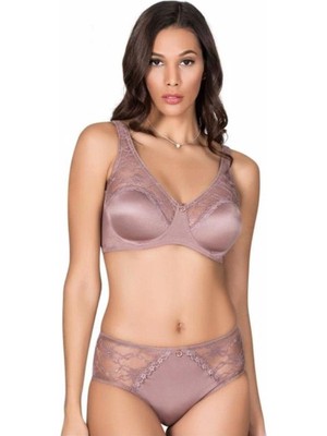 Le Jardin 5035 Soft Kapli Dantel Geniş Aski  Sütyen Takım