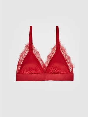 Deep Secret Saten dantel detaylı bralet