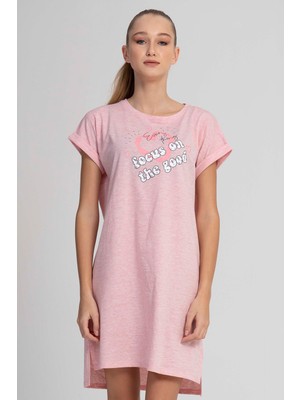 Vienetta Düşük Omuzlu Kısa Kol Gecelik
