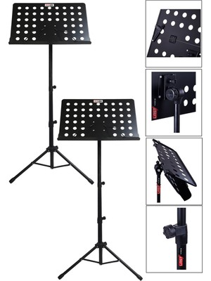 Lastvoice NT-104X 2'li Set Şef Tipi Katlanır Nota Standı Sehpası