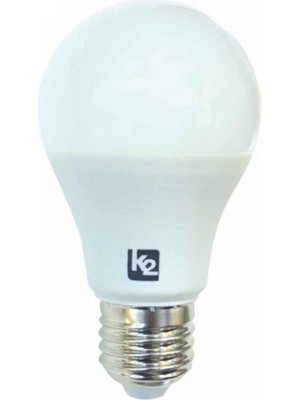K2 10W E27 Duylu LED Ampul Beyaz Işık 6500K 10 Adet