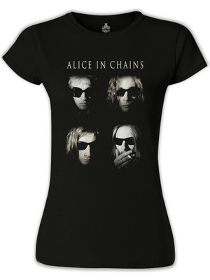 Lordd T-Shirt Alice In Chains - Group Siyah Bayan Tshirt