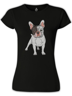 Lordd T-Shirt French Bulldog Siyah Bayan Tshirt