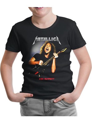 Lordd T-Shirt Metallica - Kirk Hammett Siyah Çocuk Tshirt