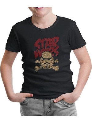 Lordd T-Shirt Star Wars - Stormtrooper Siyah Çocuk Tshirt