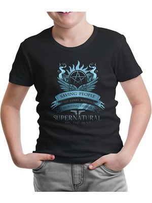 Lordd T-Shirt Supernatural - Join The Hunt Siyah Çocuk Tshirt
