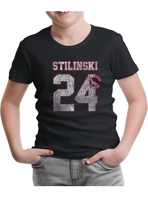 Lordd T-Shirt Teen Wolf - Stilinski 24 Siyah Çocuk Tshirt