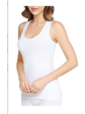 Tutku 3'lü Paket Beyaz Geniş Askılı