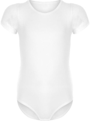 Namaldı 1 Adet Beyaz Renk Yarım Kollu Çocuk Çıtçıtlı Badi