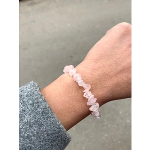 Pembe Kuvars Kırıktaş Bileklik