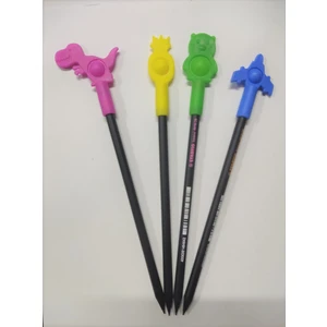 Popit Kalem Başlığı ve Kurşun Kalem Seti 4'lü
