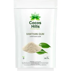 Cocos Hills Xanthan Gum Gluten Free ( Glütensiz Ksantan Gam ) 50 gram