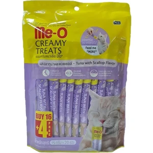 Me-O Kedi Ödülü 20x15 gr Creamy Deniz Tarağı & Ton Balığı Lezzeti Yetişkin Kediler İçin