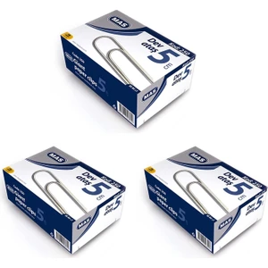 Mas 250 Dev Ataş No: 5 cm Nikel Kaplı 50 Adet 3'lü Paket