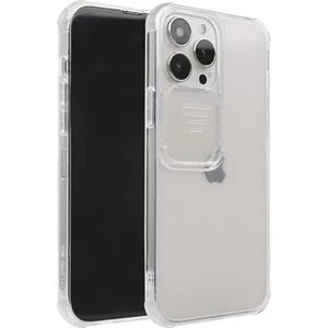 Apple iPhone 13 Pro Max Uyumlu Şeffaf Sürgülü Köşe Korumalı Arka Kapak Telefon Kılıfı