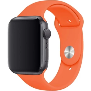 Apple Watch Kordon 1 2 3 4 5 6 7 Se Seri 38MM - 40MM Uyumlu Kayış Bileklik Kordon Turuncu
