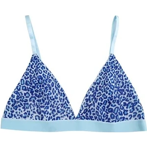 Mavi Leopar Tül Kapsız Bralet Ds200123br