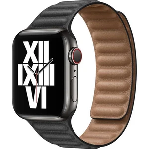 Apple Watch Uyumlu 7 6 5 4 3 2 Seri 42 / 44 / 45 mm Manyetik Baklalı Model Deri Kayış Kordon
