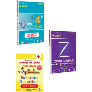 Tonguç Akademi Yayınları Tonguç Akademi 4. Sınıf Konu Anlatım -Zoru Bankası-Dikkat Zeka Test Kitabı