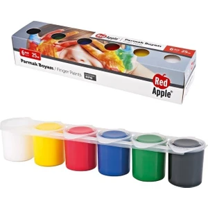 Red Apple  Parmak Boyası Sıralı 6 Renk 6X25 ml Rp-6