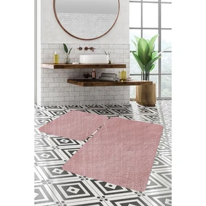 2'li Büyük  x L Boy Post Peluş Banyo Takımı 120 x 80 80 x 50 Pudra