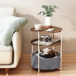 Boss Group Yan Sehpa Metal Geniş Çantalı Çift Katlı