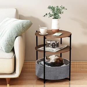 Boss Group Yan Sehpa Metal Geniş Çantalı Çift Katlı