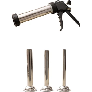 Elle Çalışan Sosis Stuffer Et Dolum Makinesi ile 3 Dolum Memeleri