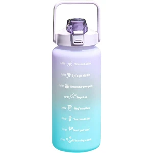 2000ml Saplı Taşınabilir Su Şişesi - Mor / Pembe (Yurt Dışından)