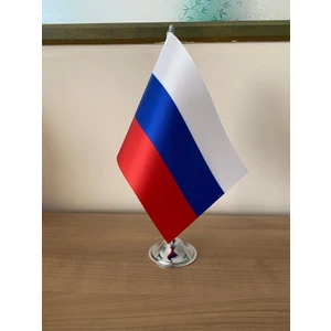 Fors Bayrak Rusya Masa Bayrağı Krom Direkli Tekli Bayrak