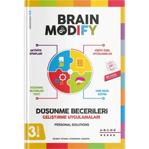 Brain Modify  Düşünme Becerileri Geliştirme Uygulamaları Kitabı 3. Sınıf