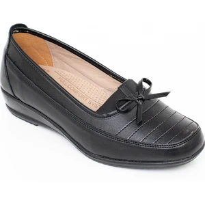 The Hope Shoes Anne Ayakkabısı Siyah Tam Ortopedik Deri Taban Günlük Her Mevsim