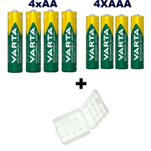 2700 Mah Aa Kalem Pil 4'lü + 1000 Mah Aaa Şarjlı Ince Kalem Pil 4'lü + Pil Saklama Kutusu