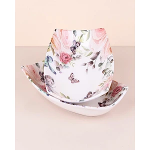 Elif Aksesuar Seramik 2'li Dikdörtgen Kayık Tabak