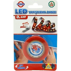 Boss Şerit LED Yapıştırma Bandı Isıya Dayanıklı Çok Güçlü 10MMX6MT