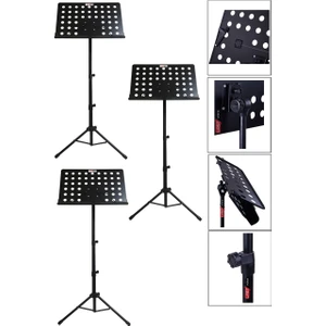 NT104-3X Şef Tipi Katlanır Nota Standı Sehpası (3LÜ Ekonomik Paket)