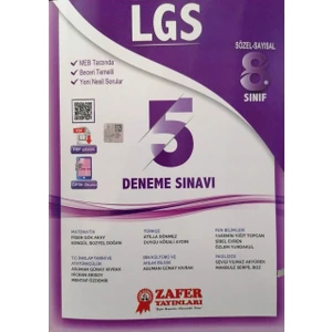 Zafer Yayınları 8. Sınıf LGS 5' Li Deneme