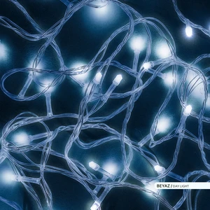 100 Ledli Eklenebilir LED 6500K Beyaz Işık 220V 10 Metre